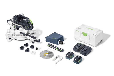 Compound mitre saw Festool KSC 60 EB 5.0 I-Plus KAPEX 2x18V 2x5.0 Ah accu. + TCL 6 DUO