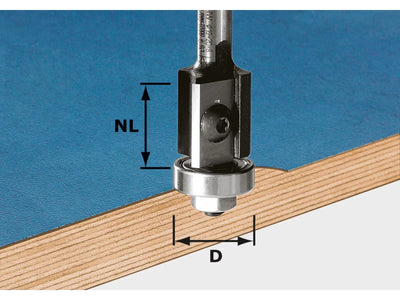 Fraise à rainurer à plaque tournante Festool ; 20/64 mm avec roulement