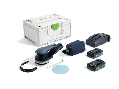 Orbital sander Festool ETSC 2 125 4.0 I-Plus; 18 V; 2x4.0 Ah accu.