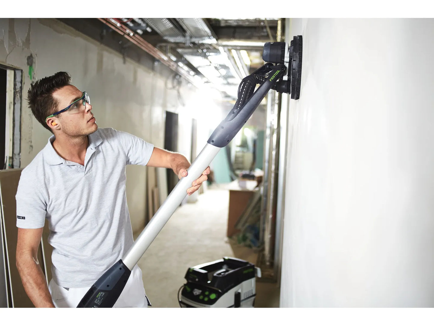 Ponceuse murale longue portée Festool PLANEX LHS-E 225 EQ-CB