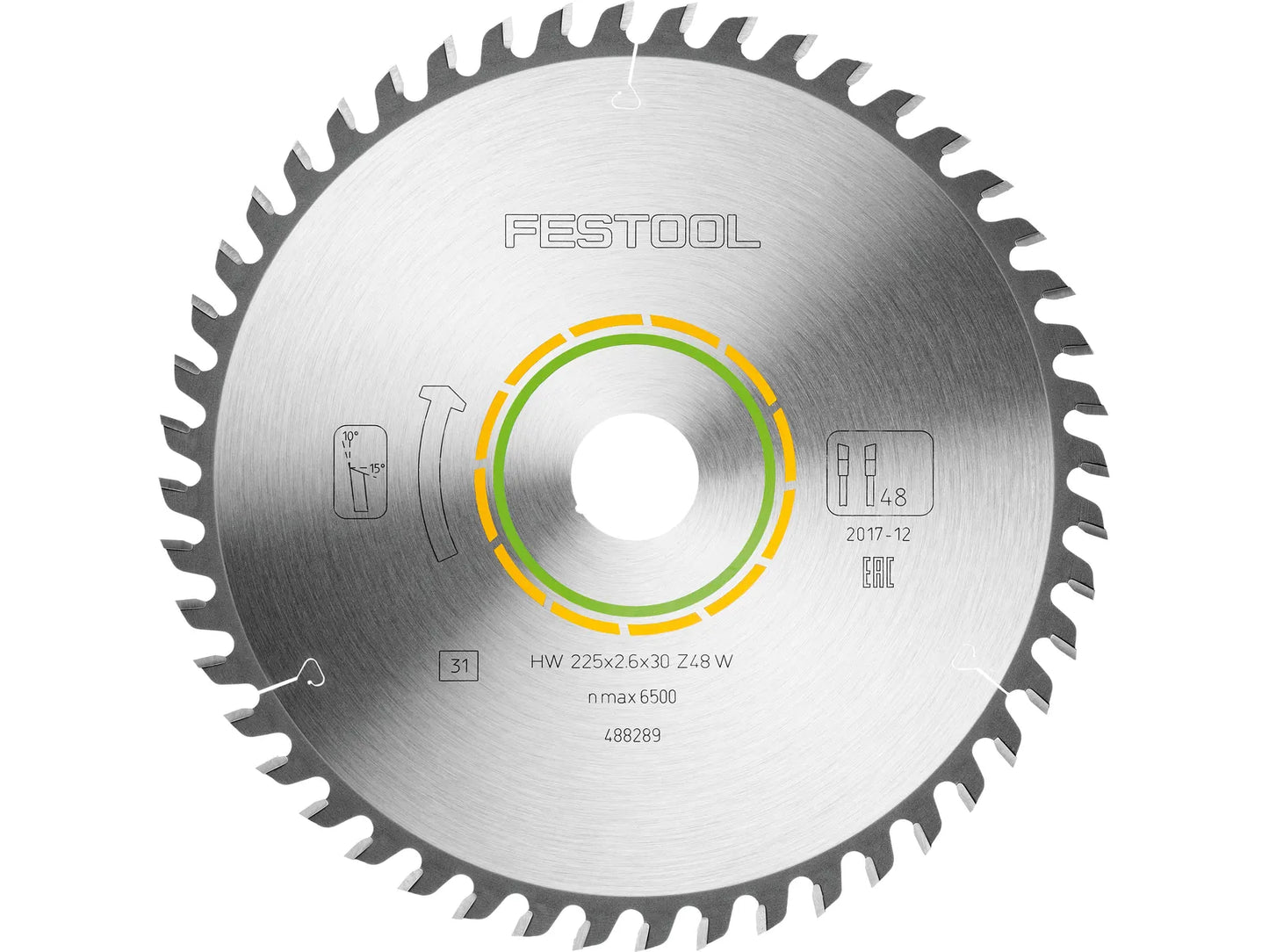 Sawing disc Festool; 225x2.6x30.0 mm; Z48; 10°