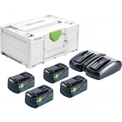 Accessory set Festool SYS 18V 4x5.2/TCL 6 DUO 18 V 4x5.2 Ah accu.