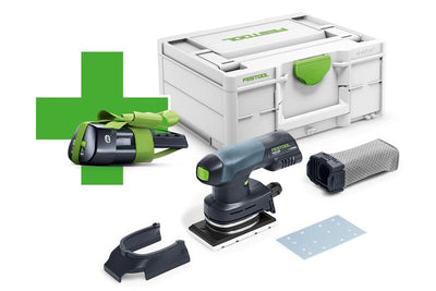 Orbital sander Festool RTSC 400-Basic-ERGO (batteries and charger not included) + 3.0 Ah battery for free!