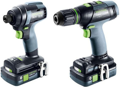 Tool set Festool TID 18 HPC 4.0 I-Set T18 18 V 2x4.0 Ah akum accu.