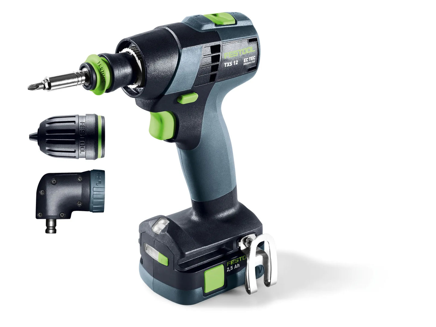 Drill driver Festool TXS 12 2.5-Set 10.8 V; 2x2.5 Ah accu.