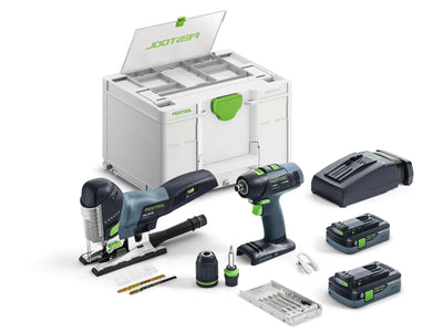 Tool set Festool T 18+3/PSC 420 HPC I-Set;  18 V; 2x4.0 Ah accu.