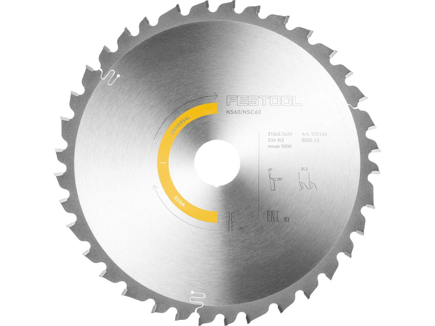 Sawing disc Festool; 216x2.3x30.0 mm; Z36; -5°