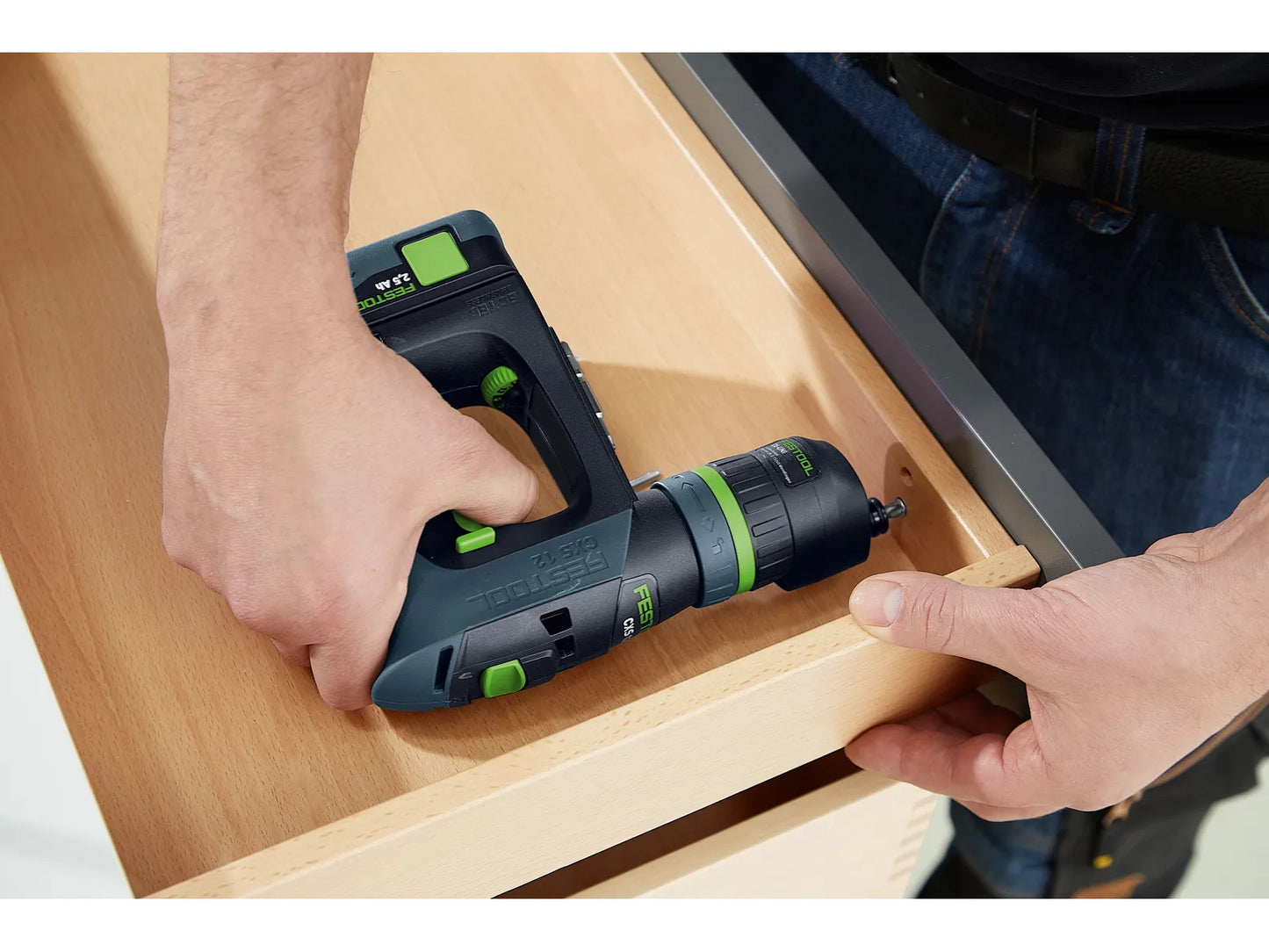 Drill driver Festool CXS 12 2.5-Plus 10.8 V; 2x2.5 Ah accu.