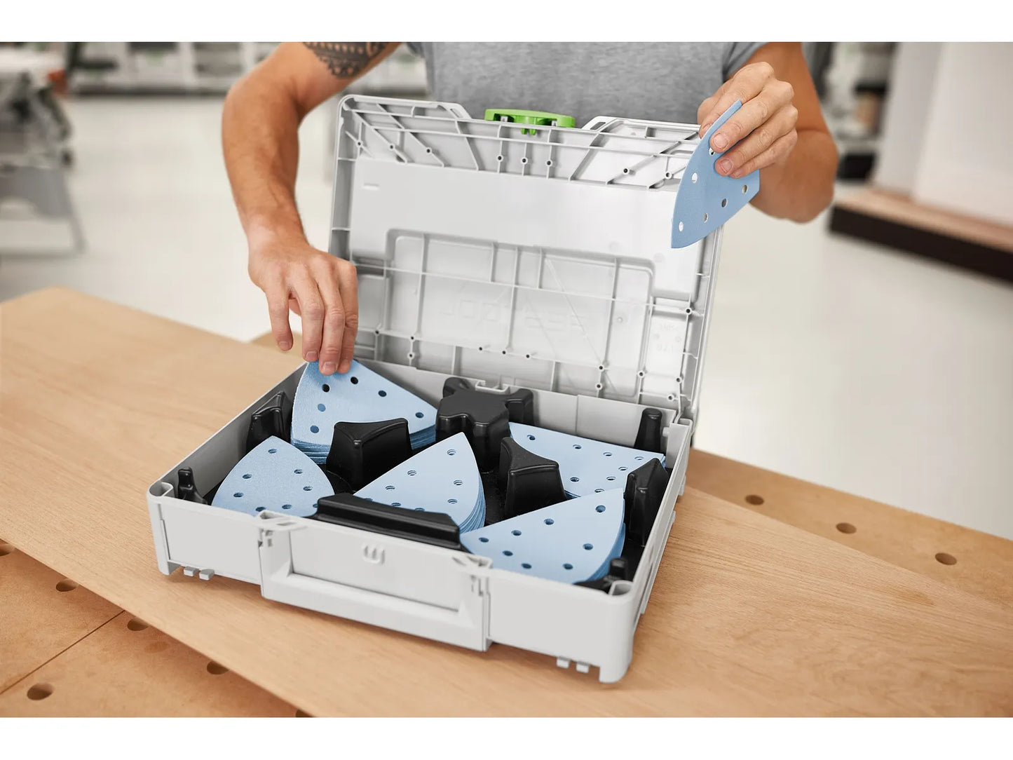 Papier de verre Festool Granat ; 100 x 150 mm ; P60/80/120/180/220 ; 100 unités