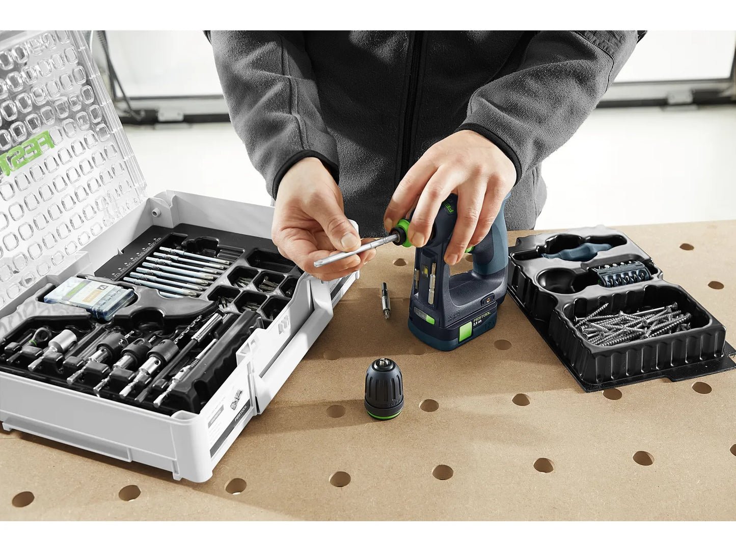 Drill driver Festool CXS 12 2.5-Plus 10.8 V; 2x2.5 Ah accu.