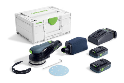 Orbital sander Festool ETSC 2 125 4.0 I-Plus 18 V 2x4.0 Ah accu.