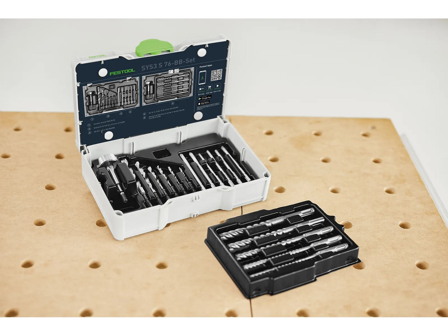 Jeu de forets et d'embouts de vissage Festool SYS3 S 76-BB-Set ; 18 unités