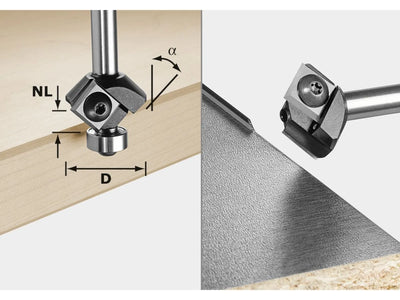 Turning plate slot cutter Festool HW 27/55 mm with bearing