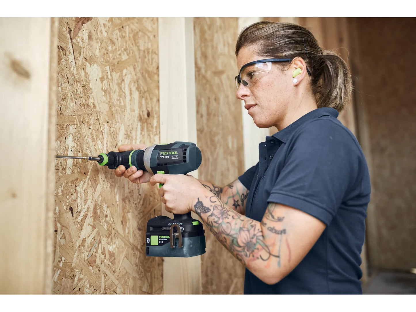 Drill driver Festool QUADRIVE TDC 18/4 5.0/4.0 I-Set;  18 V; 5.0 Ah + 4.0 Ah accu.