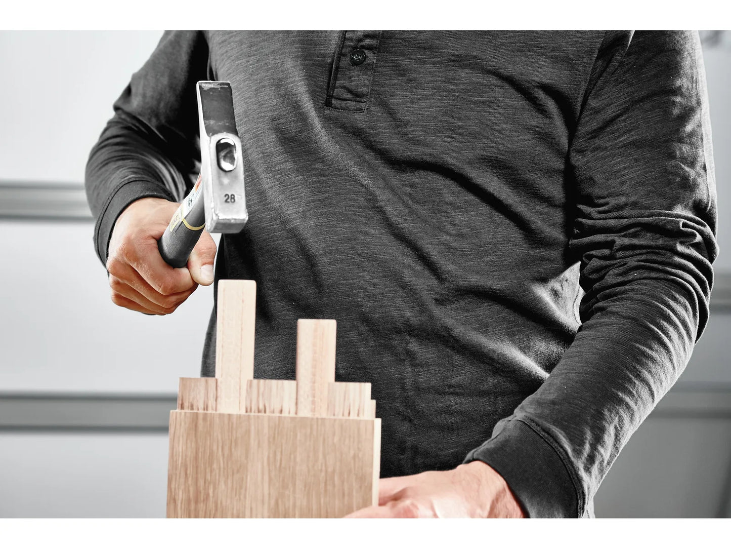 Chevilles en bois biscuit Festool Domino ; D 10x750/28 BU émoussées