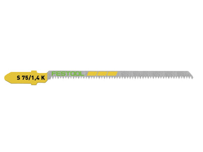 Jigsaw blade S 75/1,4 K/5units WOOD CURVES