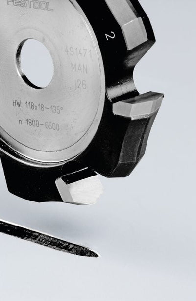 V-groove cutter Festool 118 mm 135 ° for aluminum
