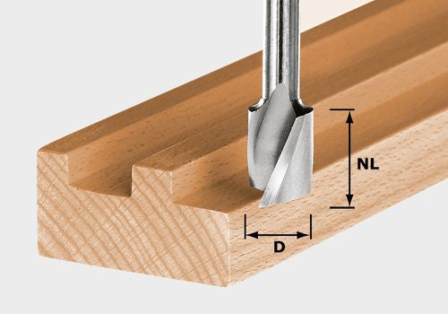 Spiral groove cutter with base blade Festool 16/50 mm