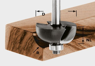 Core box router bit Festool 6.35/12.7/54 mm with bearing