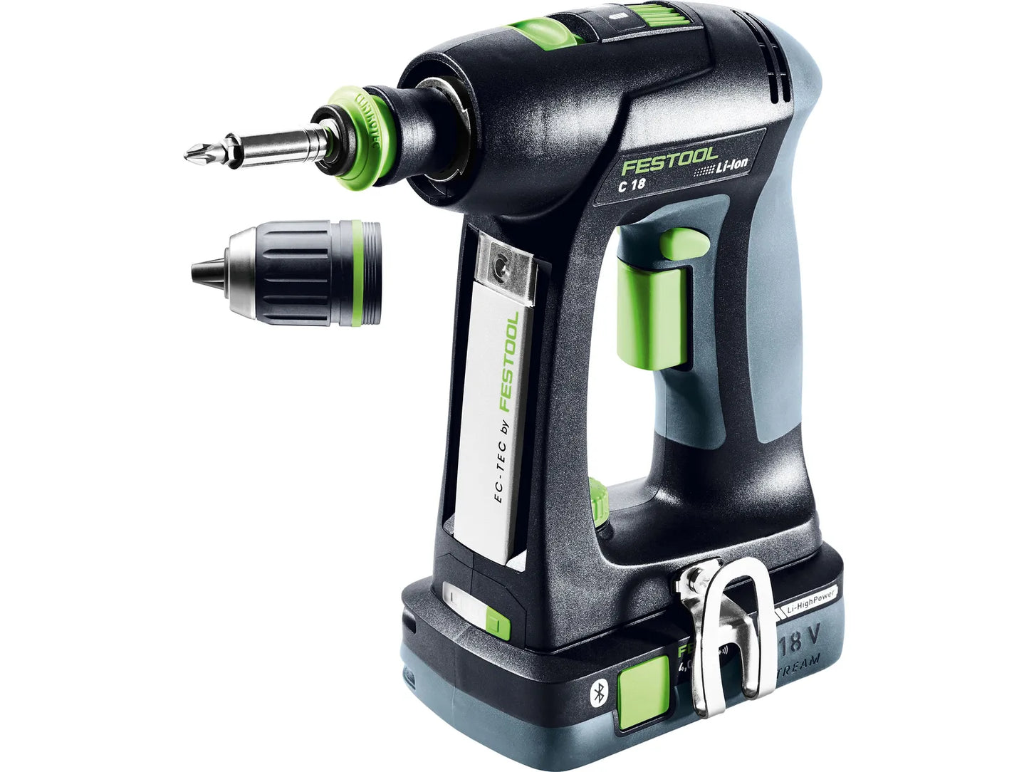Drill driver Festool C 18 HPC 4.0 I-Plus; 18 V; 2x4.0 Ah accu.