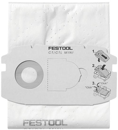 Fabric bags for vacuum cleaner Festool SC FIS-CT MINI/5