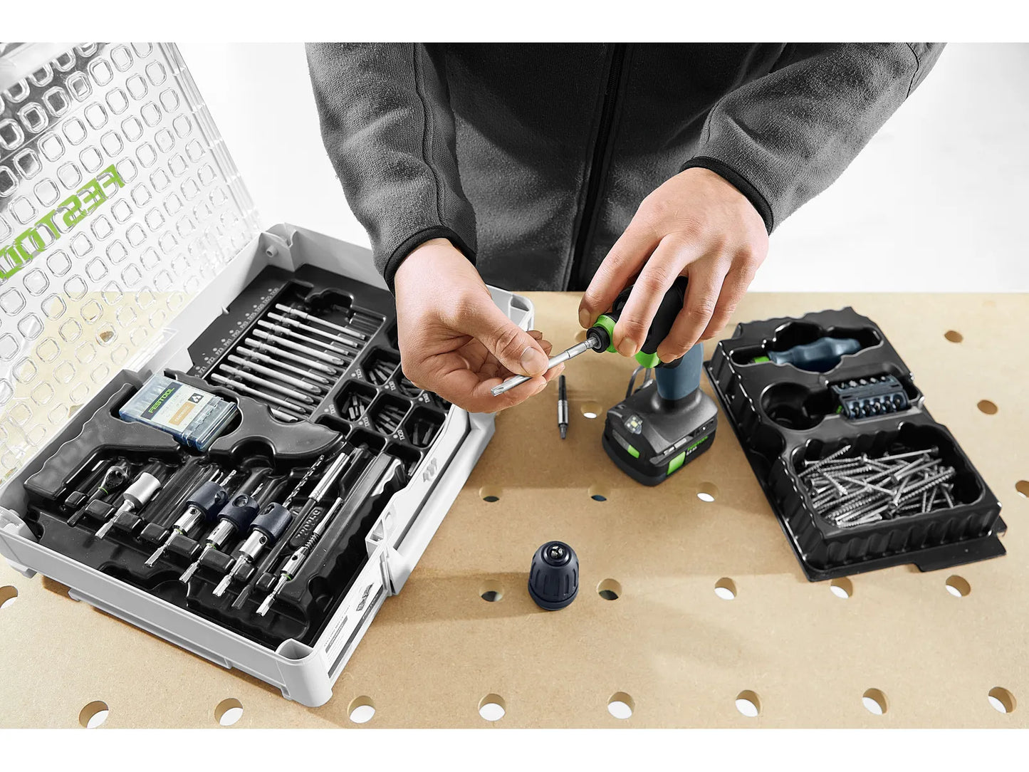 Perceuse-visseuse Festool TXS 12 2,5-Plus 10,8 V ; 2x2,5 Ah accu.