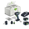 Drill driver Festool TXS 12 2.5-Set 10.8 V; 2x2.5 Ah accu.