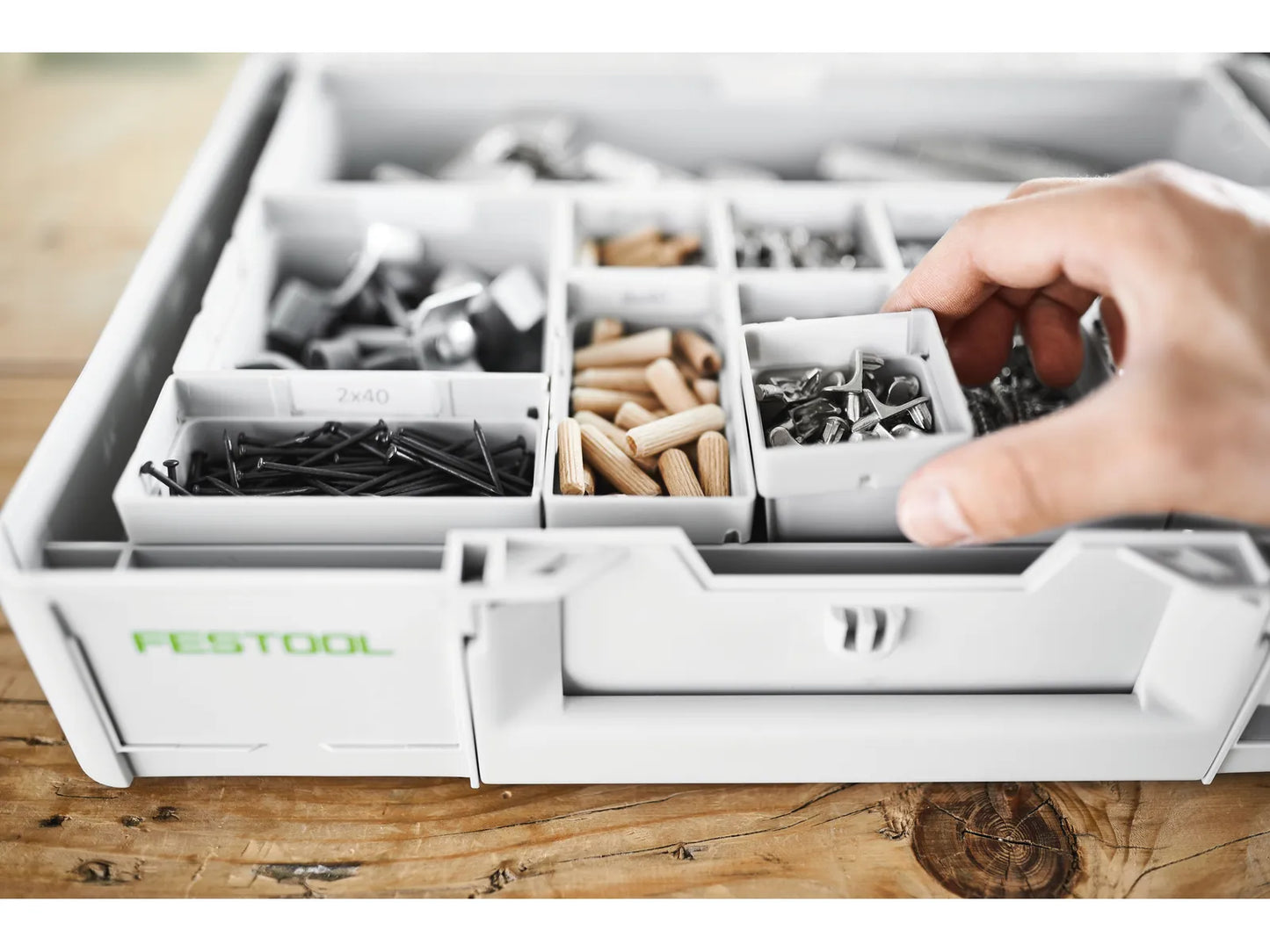 Plastic box Festool Box 150x300x68/2; 2 units