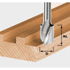 Spiral groove cutter with base blade Festool; 20 mm; 25/57 mm