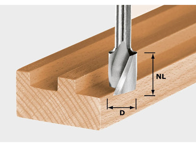 Spiral groove cutter with base blade Festool; 16 mm; 20/52 mm