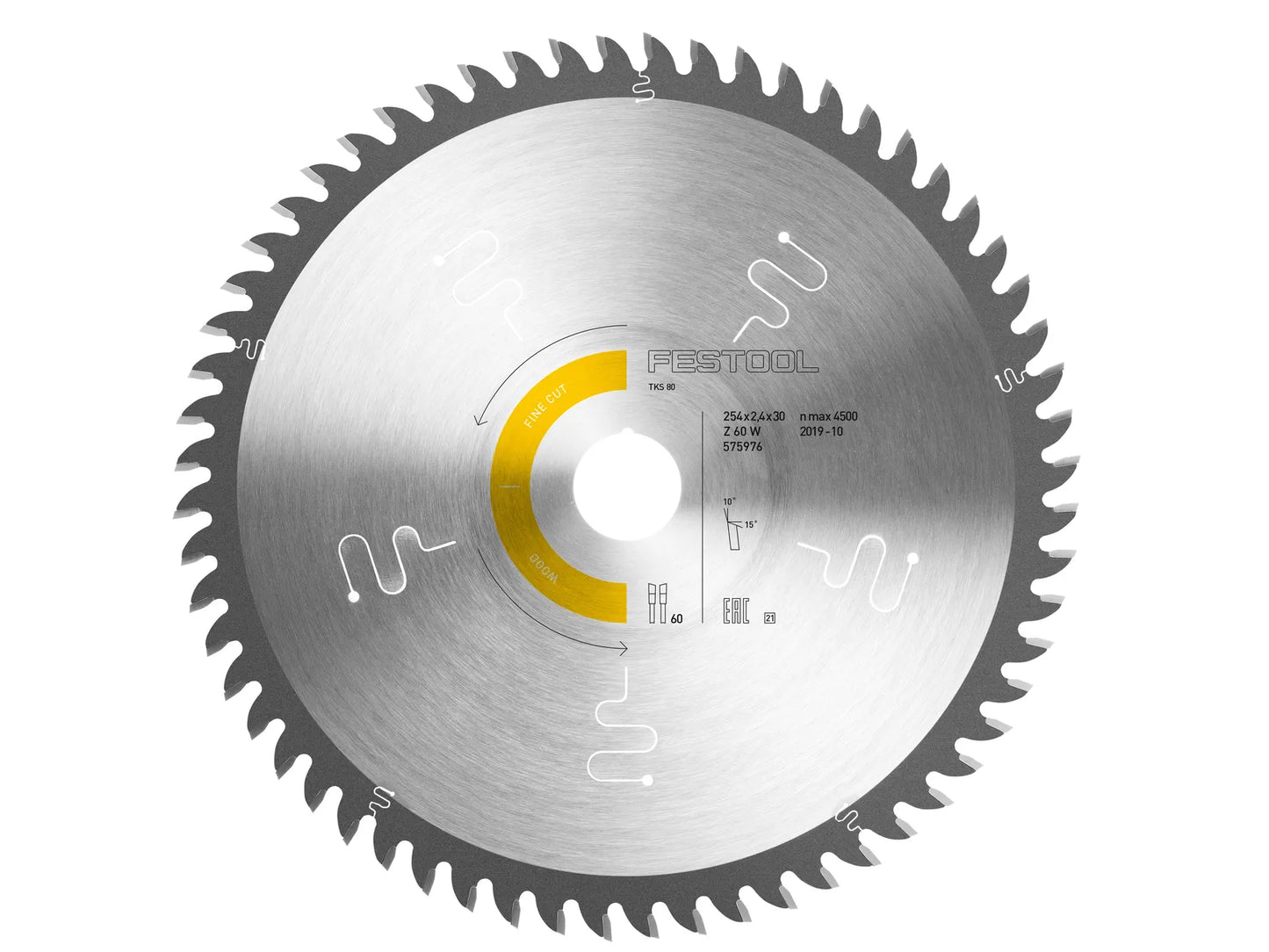 Disque à tronçonner Festool 575976 ; 254 x 30 mm ; Z60