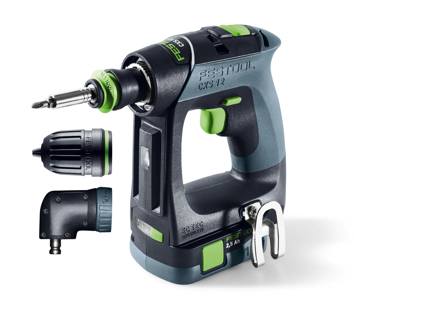Drill driver Festool CXS 12 2.5-Set 10.8 V; 2x2.5 Ah accu.