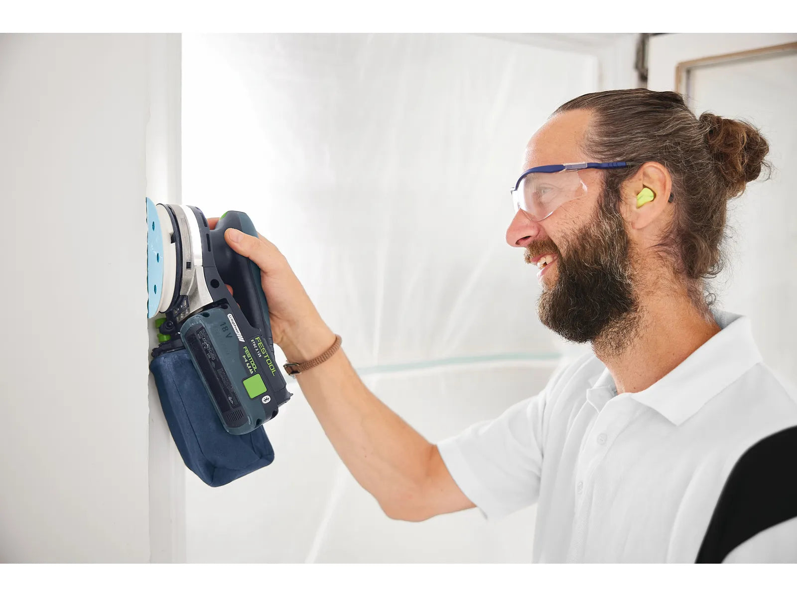 Orbital sander Festool ETSC 2 125 4.0 I-Plus; 18 V; 2x4.0 Ah accu.