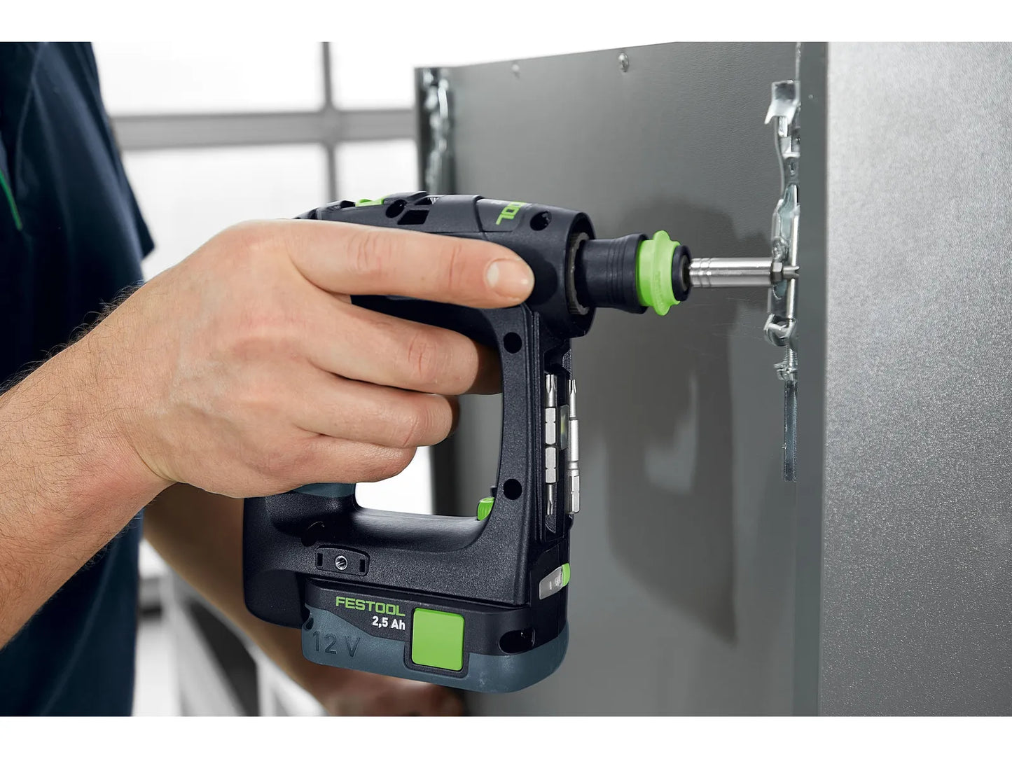Drill driver Festool CXS 12 2.5-Plus 10.8 V; 2x2.5 Ah accu.