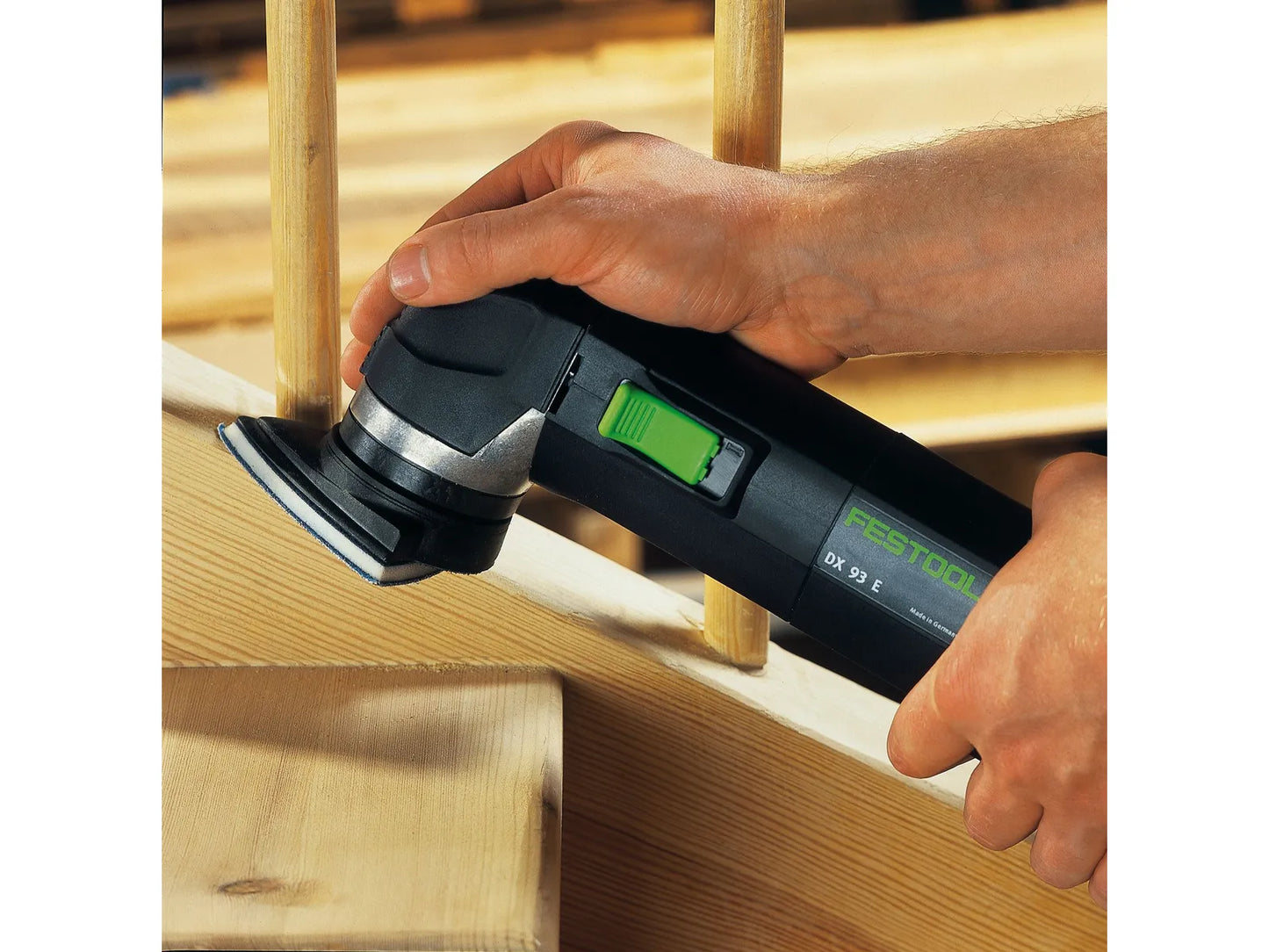 Base runner // Baseplate Festool TP-STF-DX93 + sanding pad SSH-STF-V93/6-W; with clip
