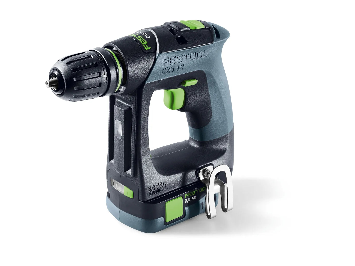 Drill driver Festool CXS 12 2.5-Plus 10.8 V; 2x2.5 Ah accu.
