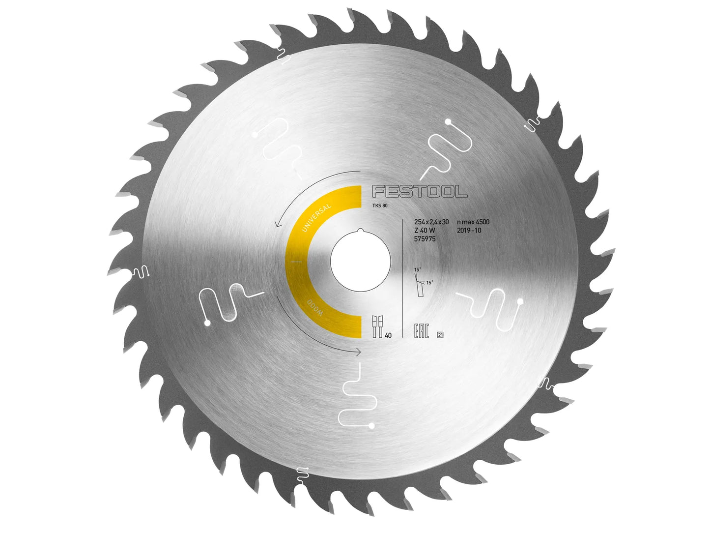 Disque à tronçonner Festool 575975 ; 254 x 30 mm ; Z40