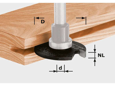 Groove cutting disc (without shaft) Festool; 40 mm; 4 mm