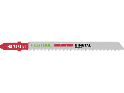 Jigsaw blade HS 75/3 BI/5units PLASTICS SOLID MATERIAL