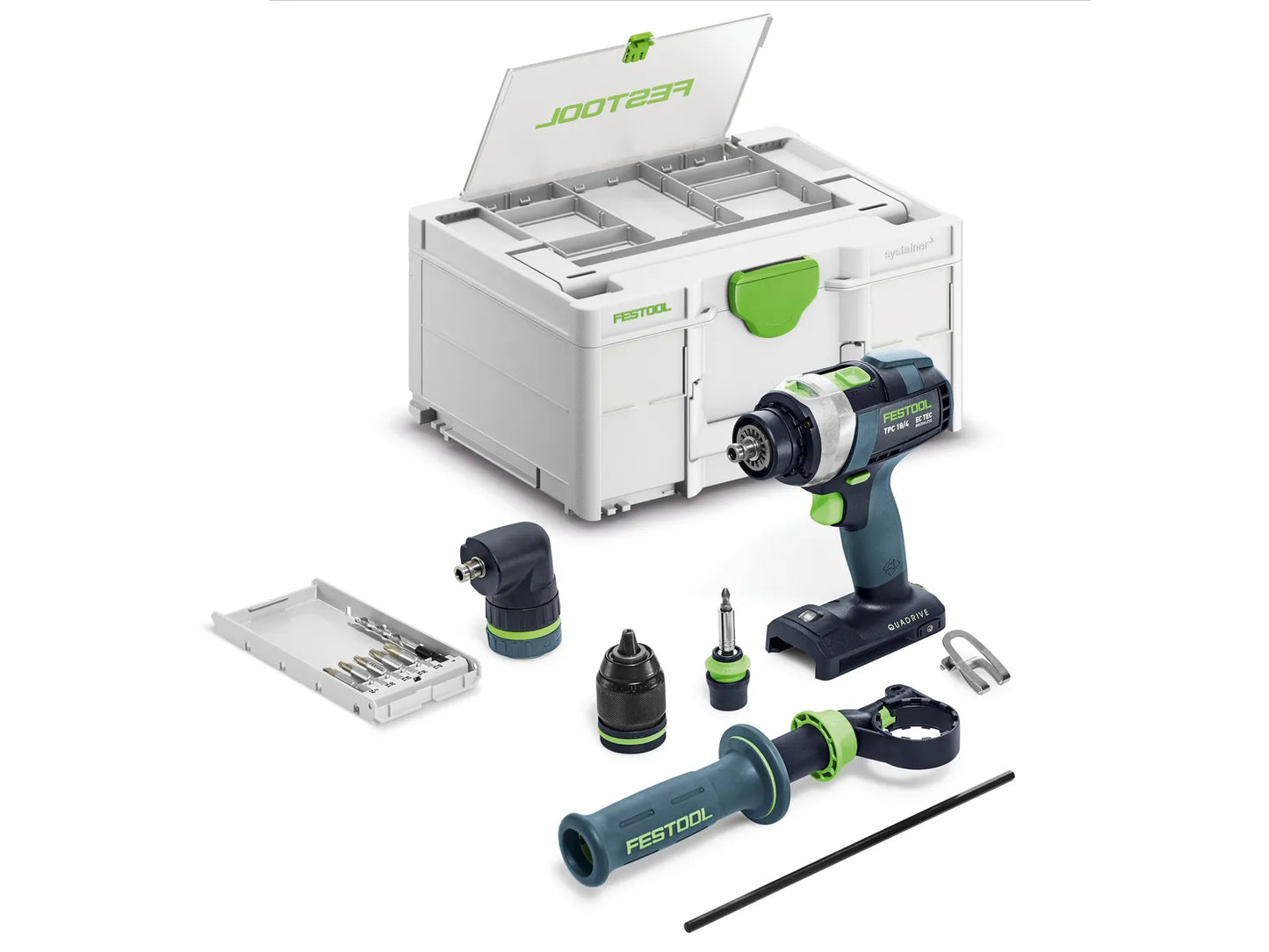 Drill driver Festool QUADRIVE TPC 18/4 Set