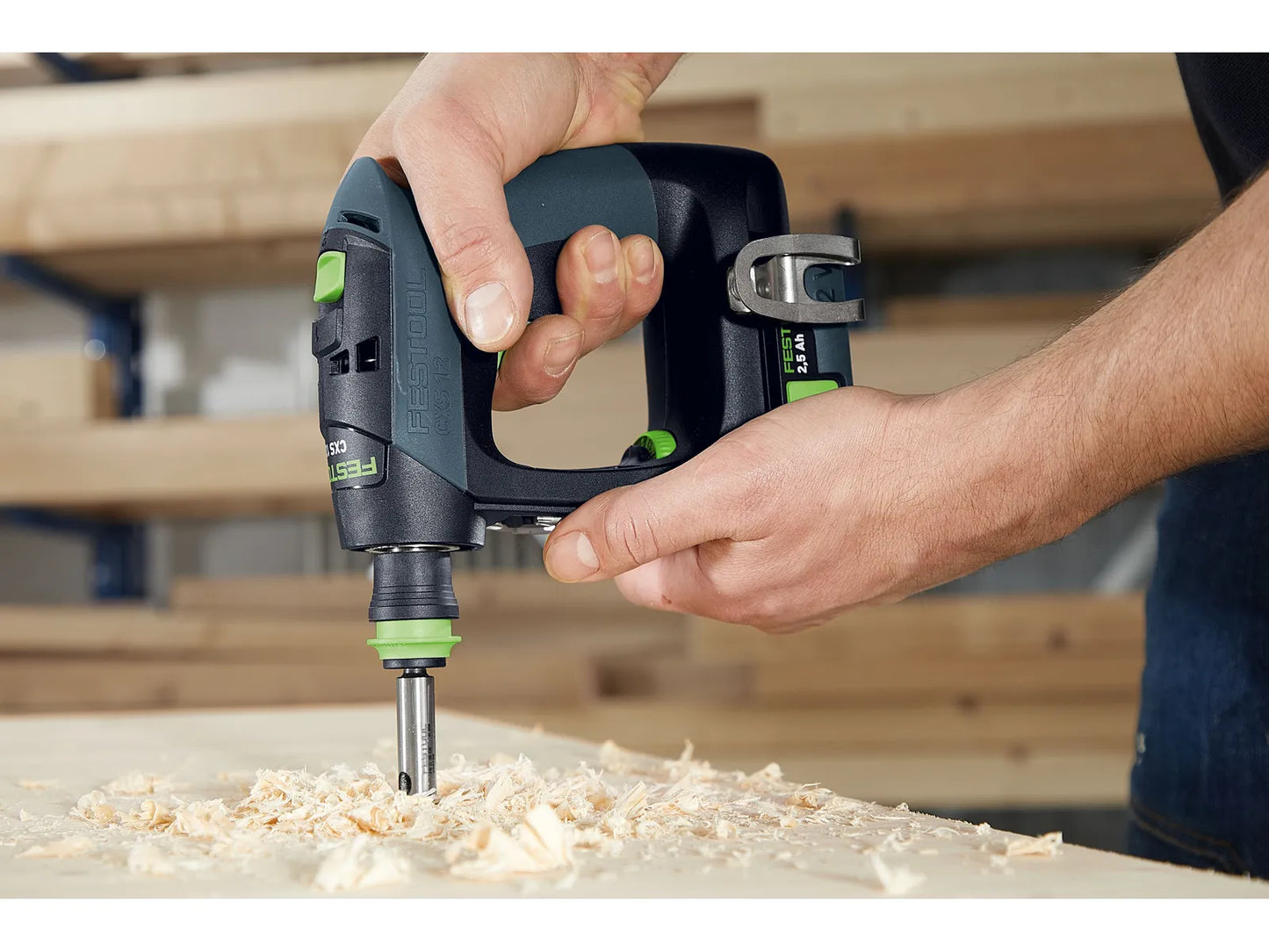 Drill driver Festool CXS 12 2.5-Set 10.8 V; 2x2.5 Ah accu.