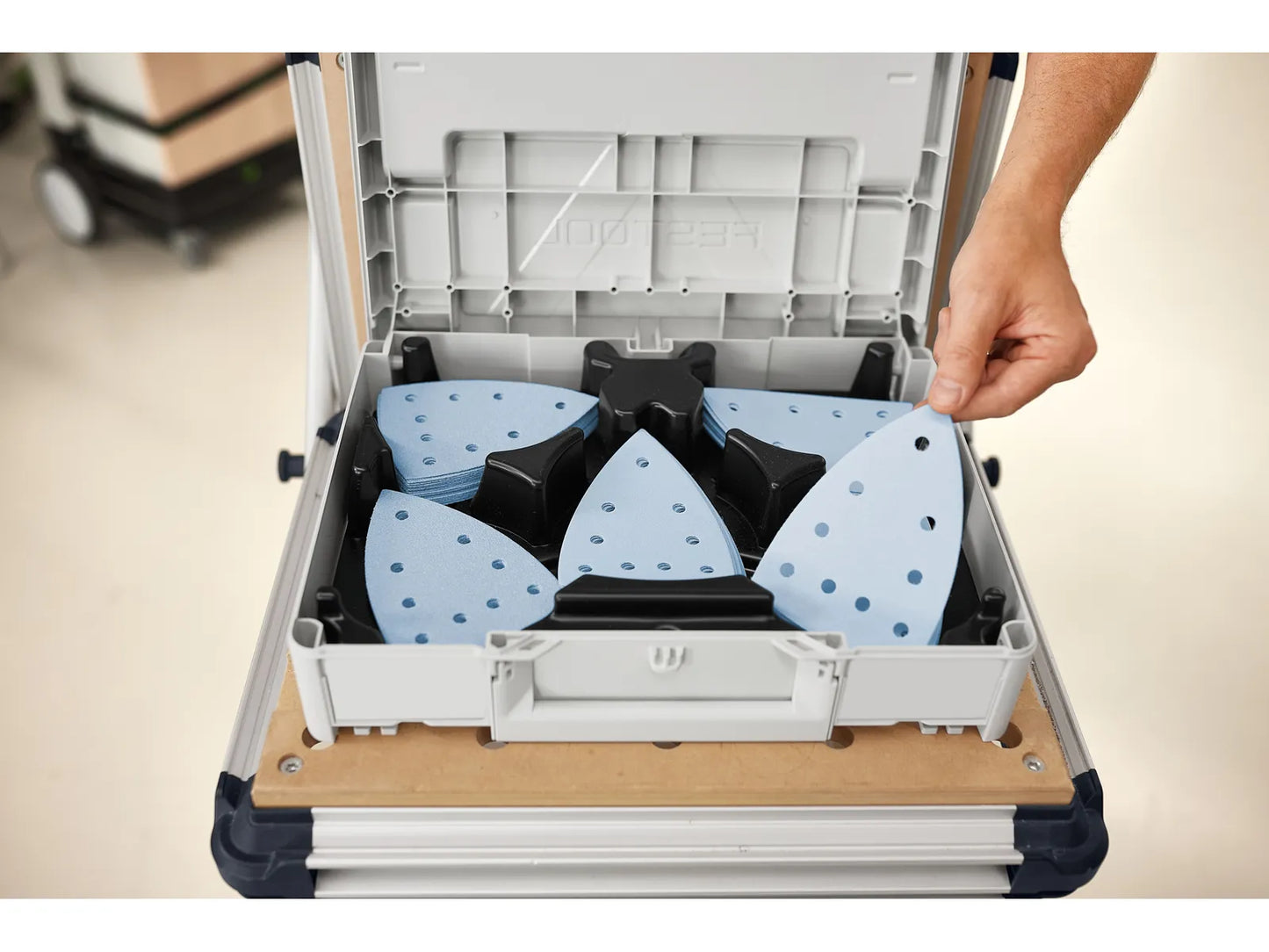 Papier de verre Festool Granat ; 100 x 150 mm ; P60/80/120/180/220 ; 100 unités