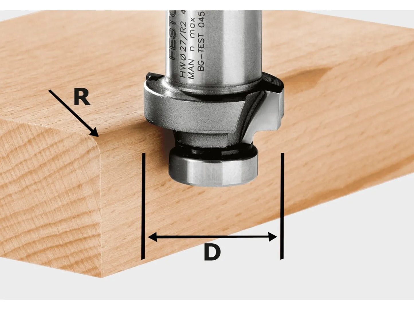 Rounding router bit Festool 6/27 mm