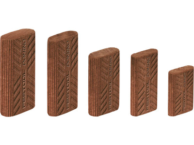 Chevilles en bois biscuit Festool Domino Sipo D5x30/900 (3x300) MAU