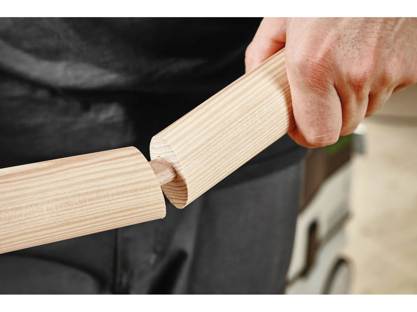 Chevilles en bois biscuit Festool Domino ; D 10x750/28 BU émoussées